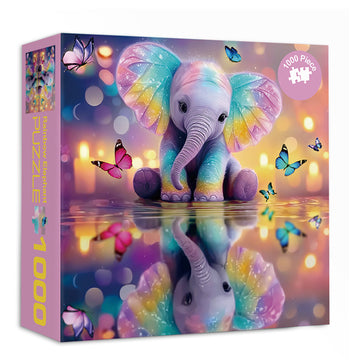 Rainbow Elephant Jigsaw Puzzle 1000 Pieces